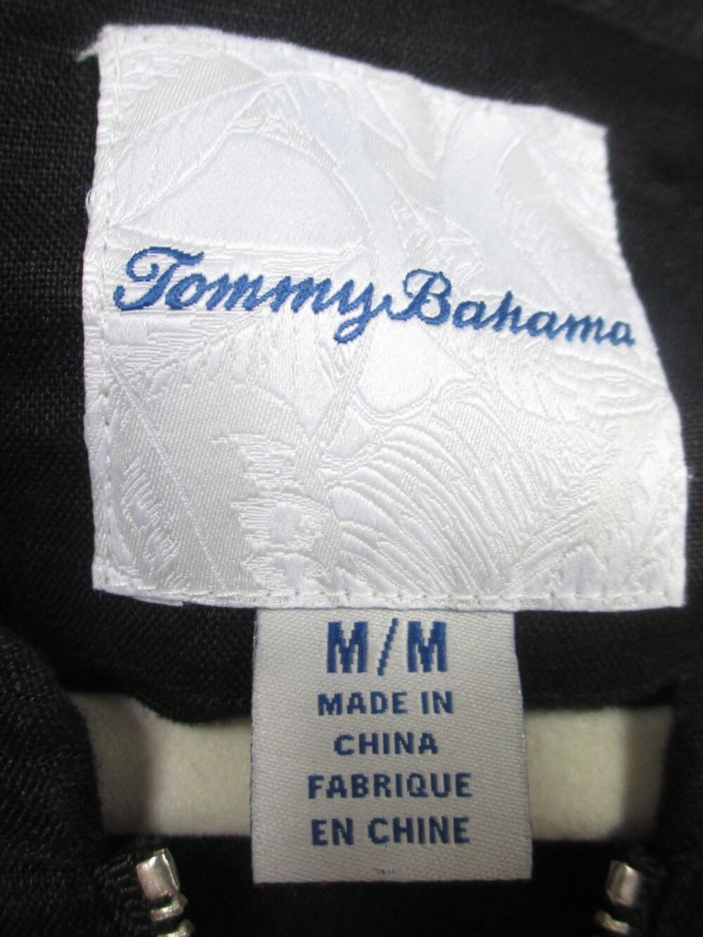Tommy Bahama Women's Black Linen Zip Up Two Palms Bomber Jacket Size M - Picture 5 of 9